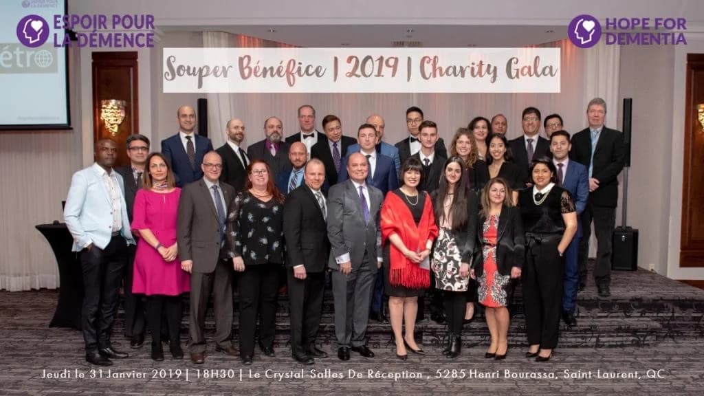 Novatek International representatives at the Hope for Dementia Charity Gala, January 2019